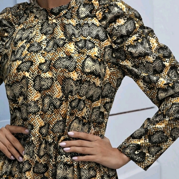 NEW Snakeskin Print Dress - Picture 5 of 10